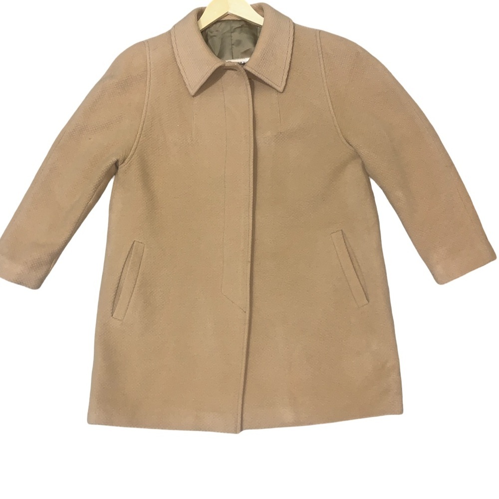 Fashion S.A. Salamanca Camel Vintage Wool And Cashmere Coat Large See Measuments